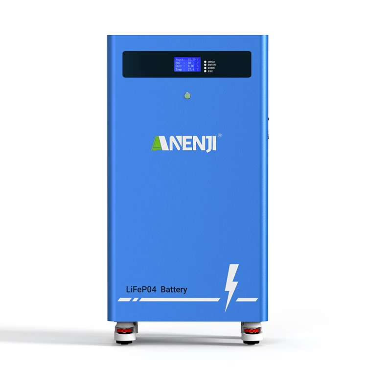 Anenji 51.2V 300AH LiFePO4 Battery 16 kWh Built-in BMS Built-in Bluetooth