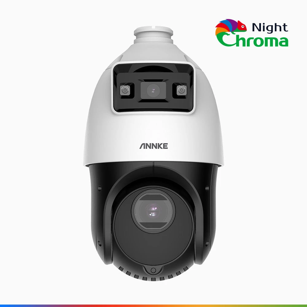 NightChromaTM NCT425 - 2-in-1 Dual Lens PTZ Security IP Camera, 3D Position, Acme Colour Night Vision(0.005 Lux), 25X Optical Zoom, Smart Detection, 4MP Resolution