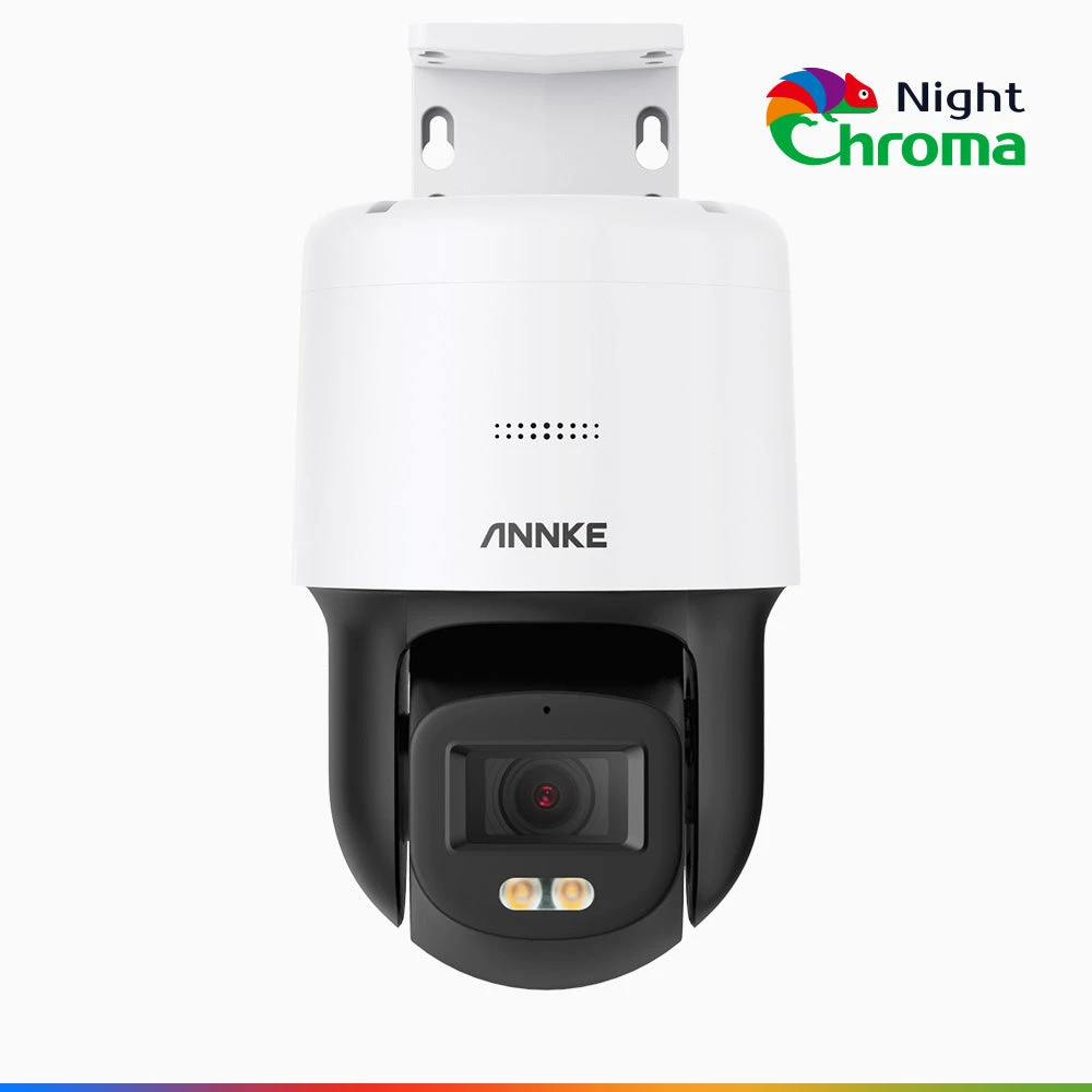 NightChromaTM NCPT500 - 3K PT Speed Dome PoE Security Camera, 340° Pan & 110° Tilt, 3072*1728 Resolution, f/1.0 Super Aperture, Acme Colour Night Vision, Motion Detection, 2-Way Audio