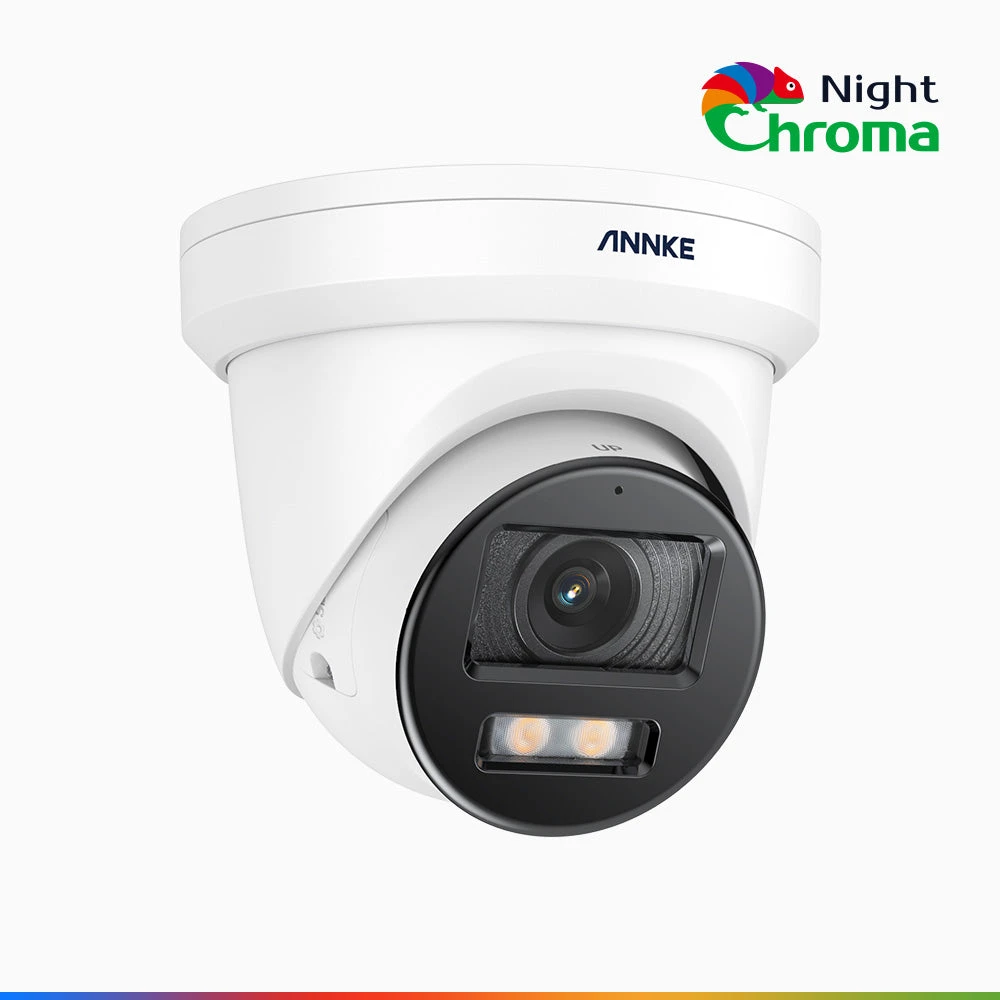 NightChromaTM NC800 – 4K Outdoor PoE Security Camera with f/1.0 Super Aperture (0.0005 Lux), Acme Colour Night Vision, Human & Vehicle Detection, Intelligent Behavior Analysis, Built-in Mic, Works wi…