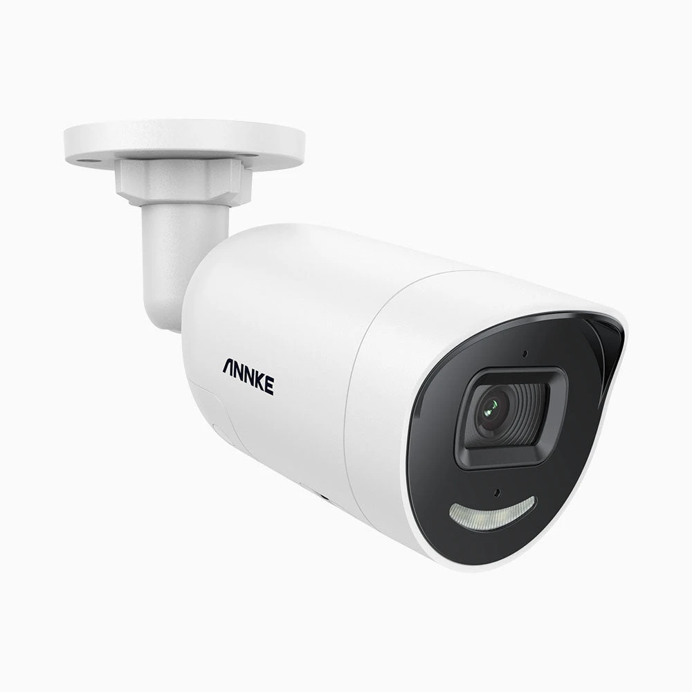 C800X - 4K Outdoor PoE Security Camera with 1/1.8'' BSI Sensor, f/1.6 Aperture (0.003 Lux), Siren & Strobe Alarm, Two-Way Audio, Human & Vehicle Detection, Perimeter Protection, All-Metal Housing