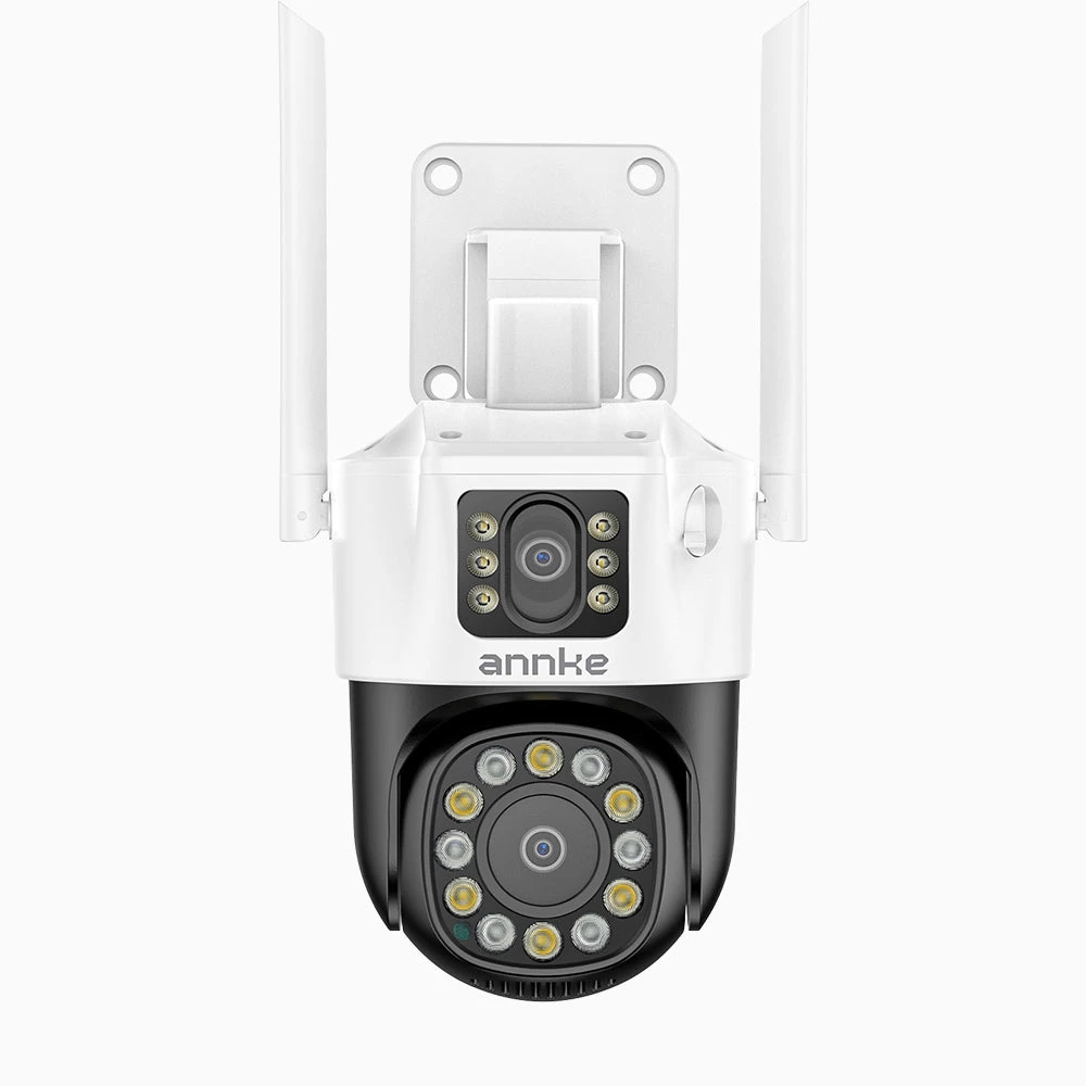 WCD600 - 6MP UHD Dual-Lens Outdoor Wireless WiFi Security Camera, Red Blue Flashing Lights & Siren, Smart Dual Light Night Vision, Two-Way Audio, 300° Pan & 90° Tilt, Cloud & Max. 128 GB Local Storag…