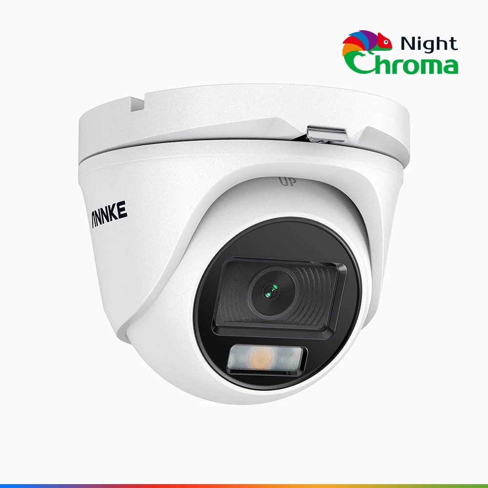 NightChromaTM NCA200 - 1080p Acme Colour Night Vision Security Camera, f/1.0 Aperture (0.001 Lux), 121° FoV, Active Alignment