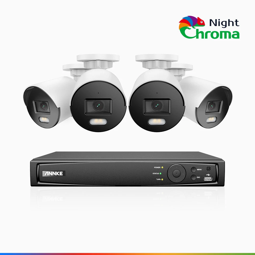 ANNKE NCK500 8 Channel 4 Cameras Colour Night Vision PoE System - ANNKE Store