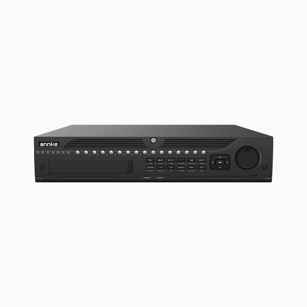 NNR6432 4K 64-Channel Non-PoE NVR Recorder, 32MP Resolution, 8 Hard Drive Bays, Up to 112TB Storage, H.265+, Supports Fisheye/People Counting/ANPR Cameras