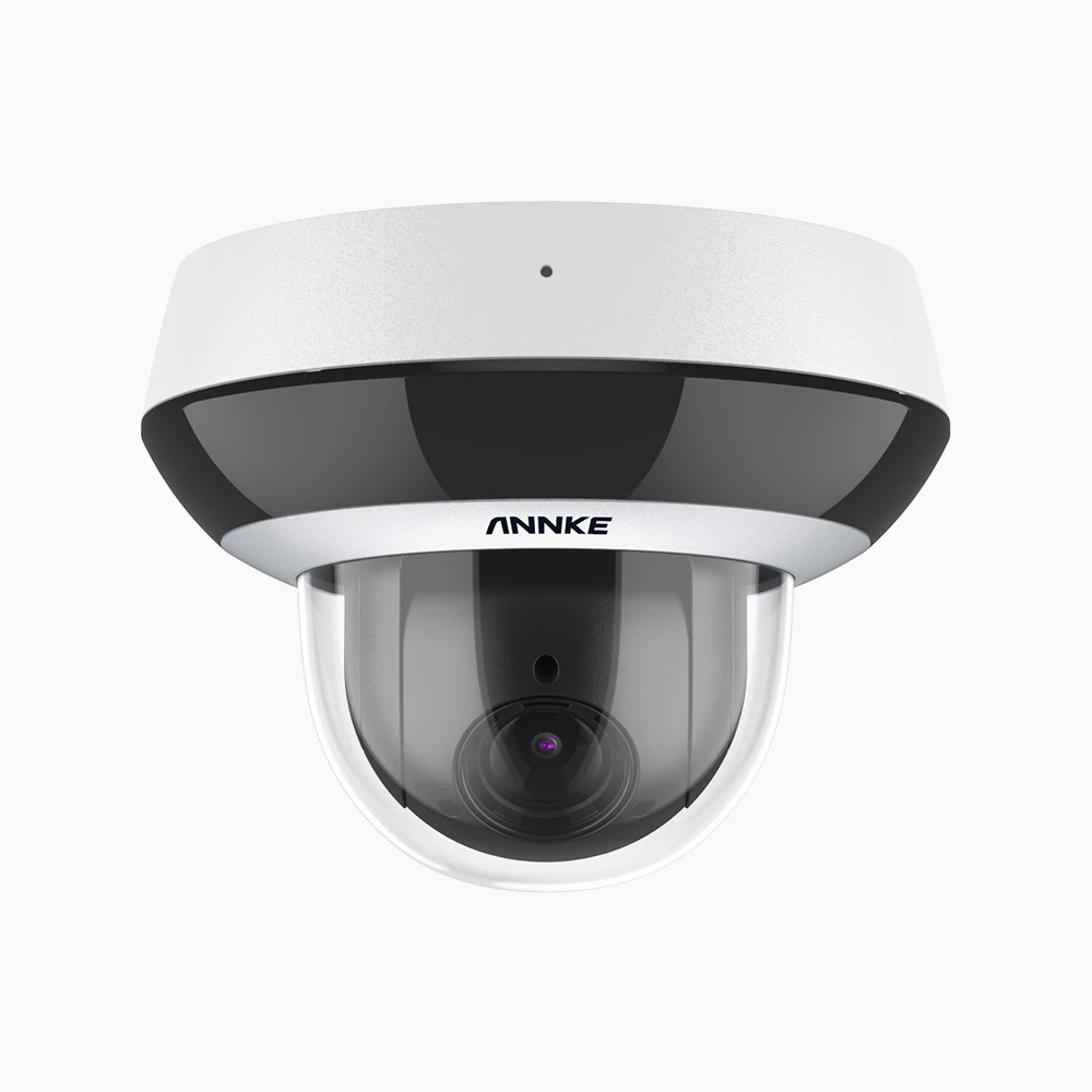 CZ504P - 3K Outdoor PoE PTZ Dome Camera, 4X Optical Zoom, 3072 × 1728 @ 30FPS, Color Night Vision, Human & Vehicle Detection, Two-Way Audio, IK10 Vandal-Proof