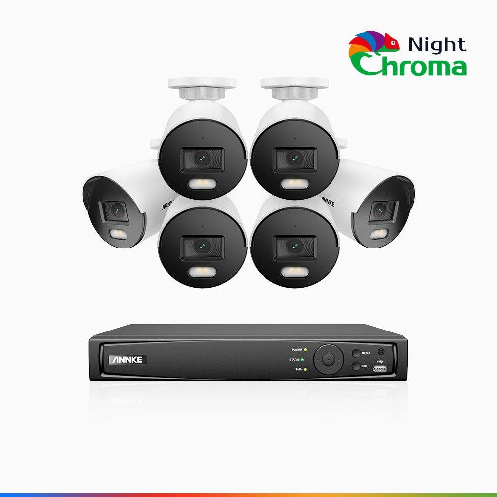 ANNKE NCK500 8 Channel 6 Cameras Colour Night Vision PoE System - ANNKE Store