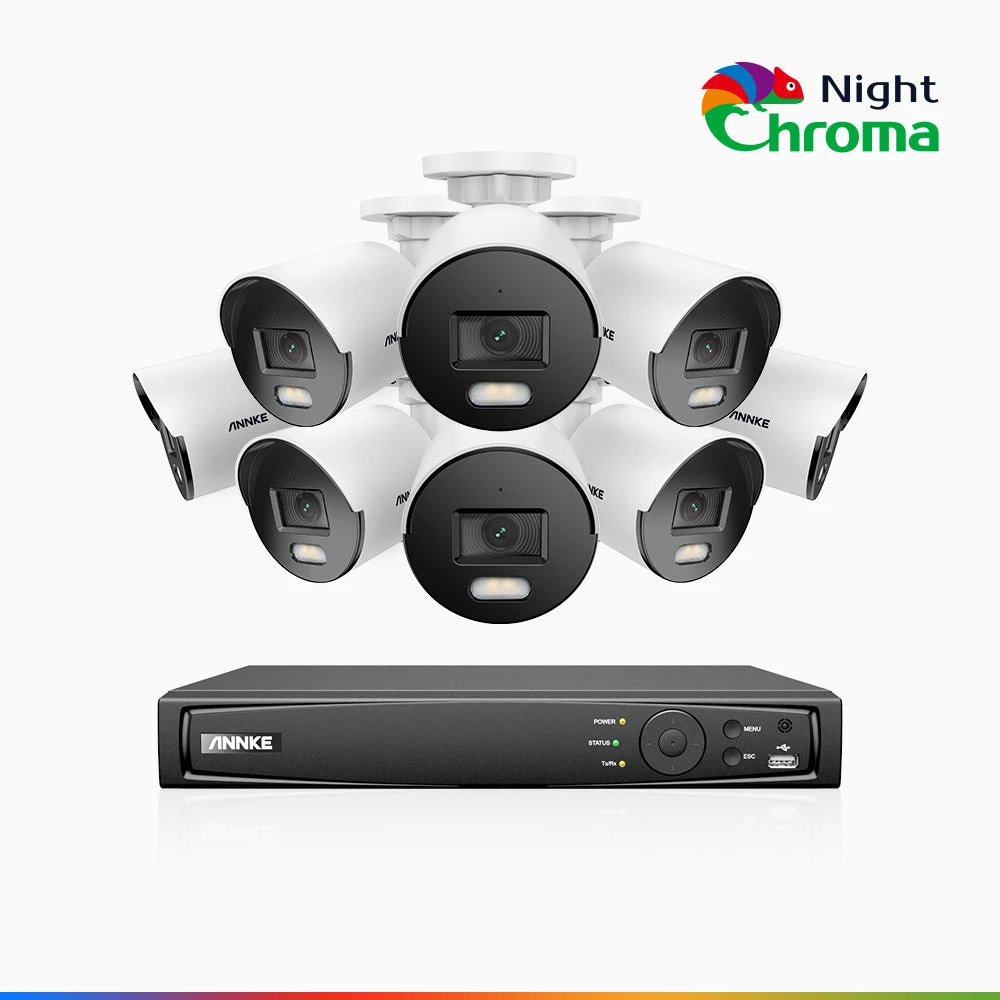 ANNKE NCK500 16 Channel 8 Camera Colour Night Vision PoE System - ANNKE Store