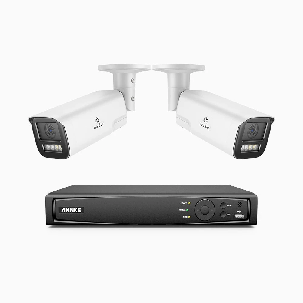 ANNKE HZ804 4K 8 Channel 2 Cameras PoE Security System - ANNKE Store
