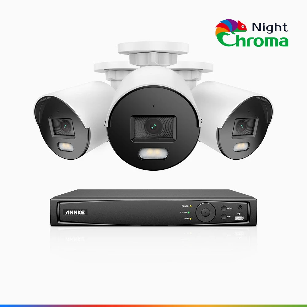ANNKE NCK500 8 Channel 3 Camera Colour Night Vision PoE System - ANNKE Store